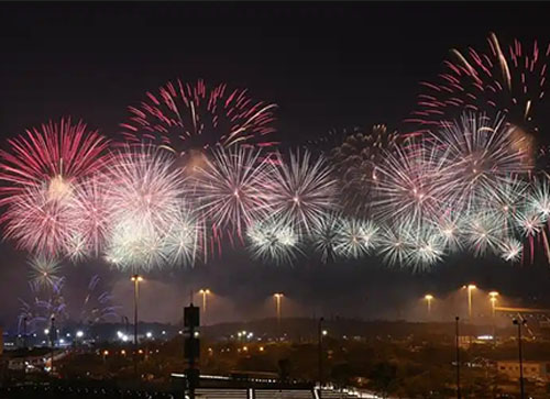 湘阴县焰火晚会